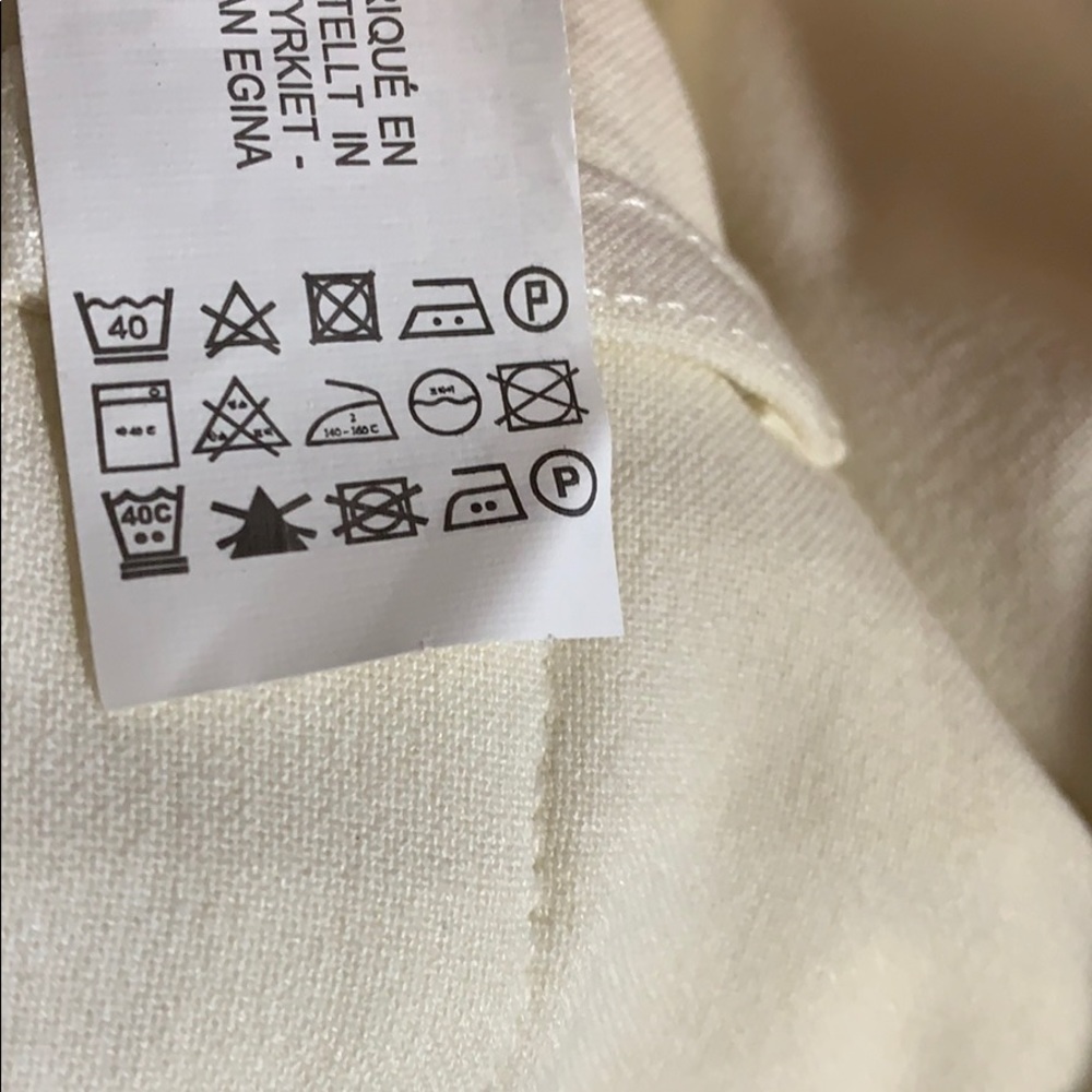 NWT. Zara Cream Slouchy Trousers. Size M, XL. - Picture 10 of 10
